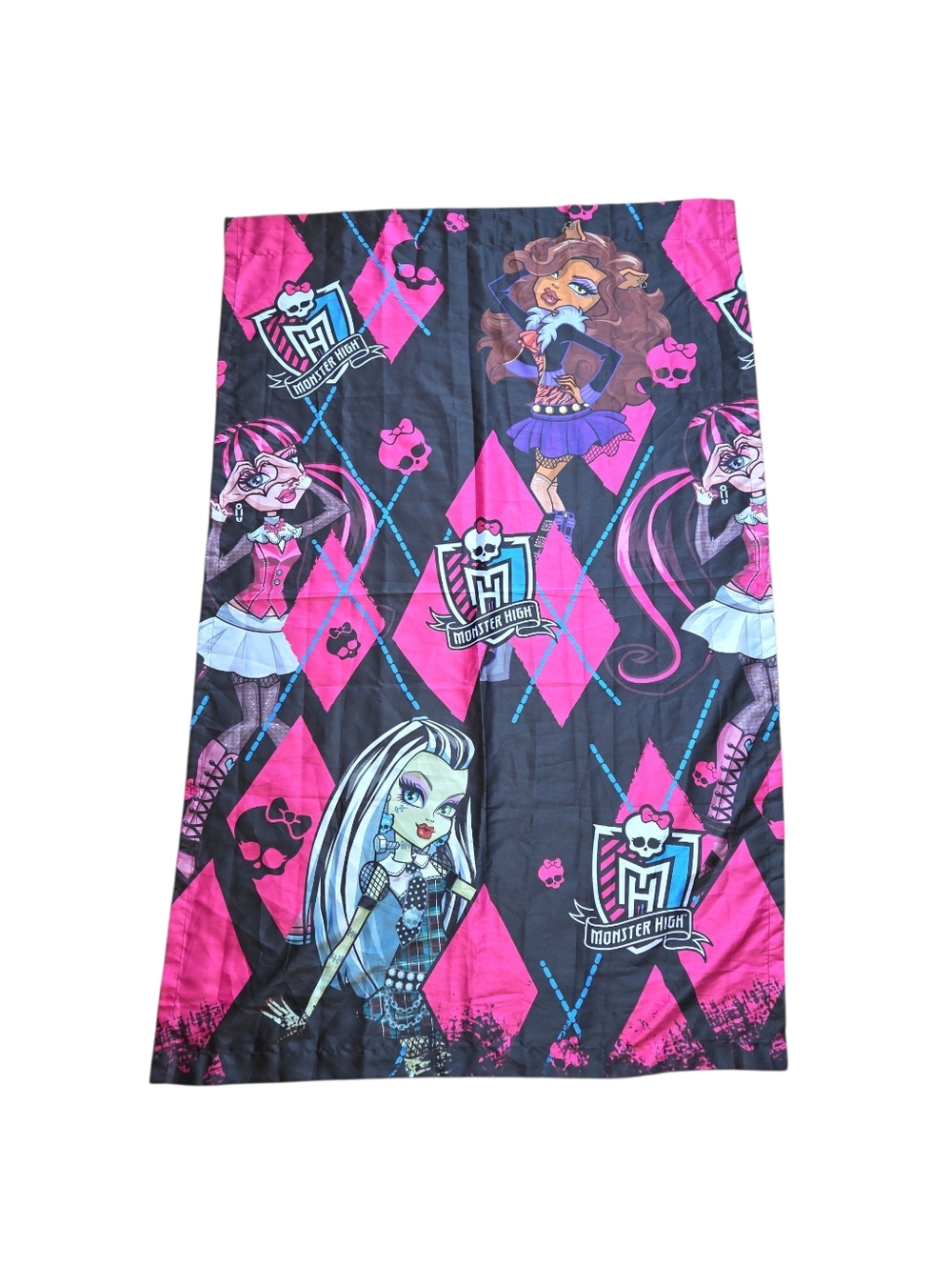 2013 Monster High Doll Lights Off Room Darkening Curtain 42x63
